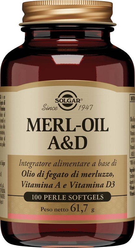 MERL OIL A&D 100 PERLE SOFTGEL - Angeli Pharm