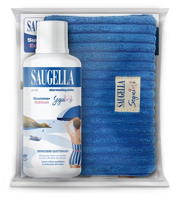 SAUGELLA SEGUIMI BUNDLE DERMOLIQUIDO 500 ML + GADGET POCHETTE - Angeli Pharm