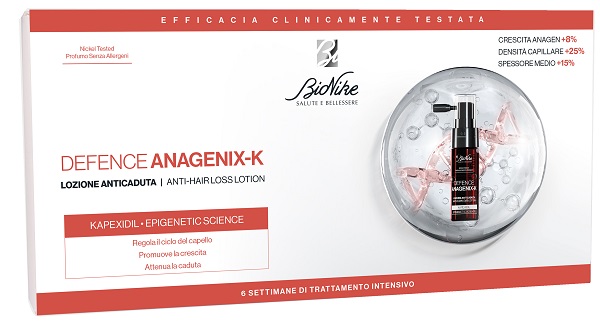 DEFENCE ANAGENIX K LOZIONE ANTI CADUTA 6 FLACONCINI 15 ML - Angeli Pharm