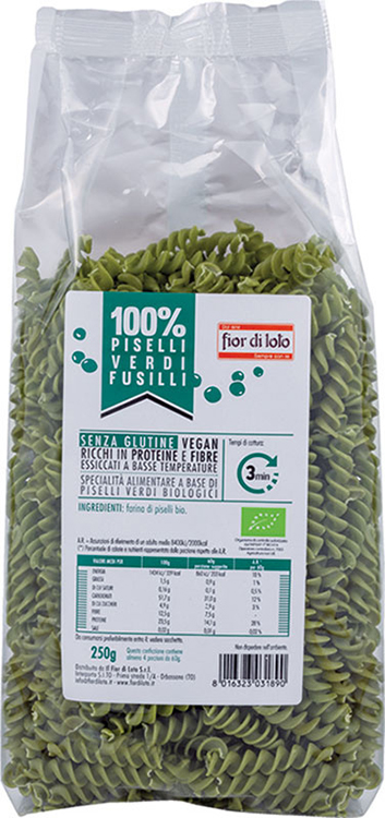 FUSILLI DI PISELLI BIO 250 G - Angeli Pharm