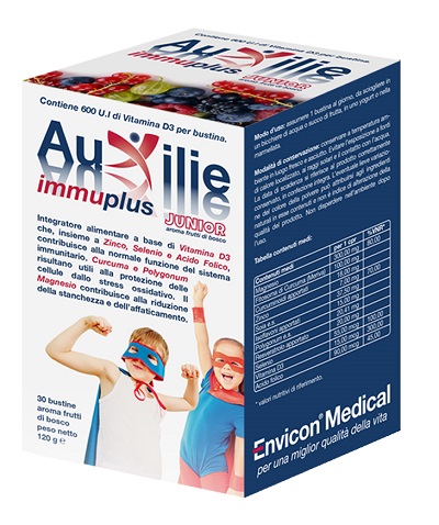 AUXILIE IMMUPLUS JUNIOR SOLUBILE 30 STICK PACK - Angeli Pharm