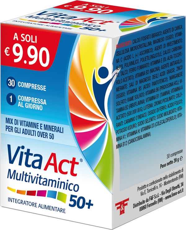 VITA ACT MULTIVITAMINICO 50+ 30 COMPRESSE - Angeli Pharm