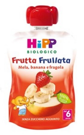 HIPP BIO FRUTTA FRULLATA MELA BANANA FRAGOLA 90 G - Angeli Pharm