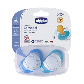CHICCO SUCCHIETTO COMPACT BOY S6-16 MESI 2 PEZZI - Angeli Pharm
