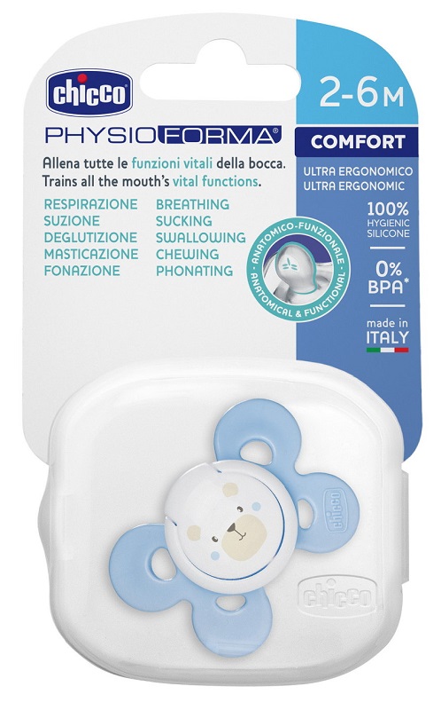CHICCO SUCCHIETTO COMFORT BOY IN SILICONE 2-6 MESI 1 PEZZO - Angeli Pharm