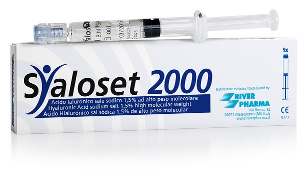 SIRINGA INTRA-ARTICOLARE SYALOSET 2000 ACIDO IALURONICO 1,5% 2 ML 1 PEZZO - Angeli Pharm