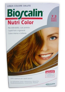 BIOSCALIN NUTRI COLOR 7,3 BIONDO DORATO SINCROB 124 ML - Angeli Pharm