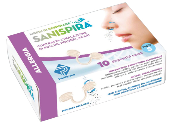 SANISPIRA ALLERGIA DISPOSITIVO NASALE 10 PEZZI TAGLIA L - Angeli Pharm
