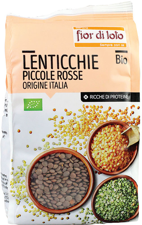 LENTICCHIE PICCOLE ROSSE ITALIA BIO 400 G - Angeli Pharm