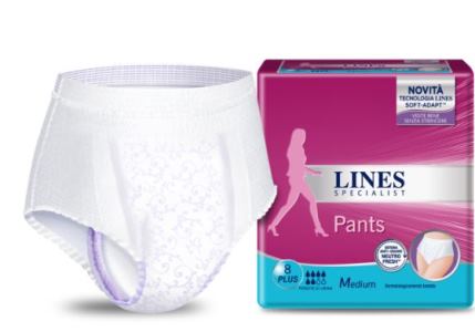 LINES SPECIALIST PANTS PLUS MEDIUM X 8 PEZZI PHARMA - Angeli Pharm