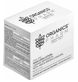 ORGANICS PHARM HAIR LOSS LOTION NEEM OIL-PEPPERMINT-BAICAPIL 12 FIALE DA 6 ML - Angeli Pharm