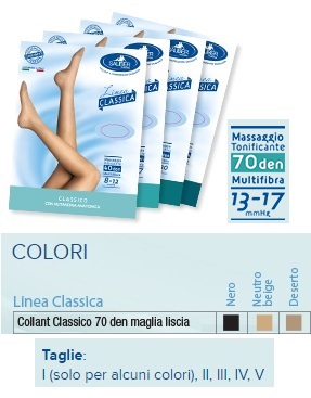 SAUBER COLLANT 70 DENARI MAGLIA LISCIA NERO 4 LINEA CLASSICA - Angeli Pharm