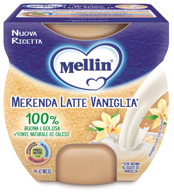 MELLIN MERENDA LATTE VANIGLIA 2 X 100 G - Angeli Pharm