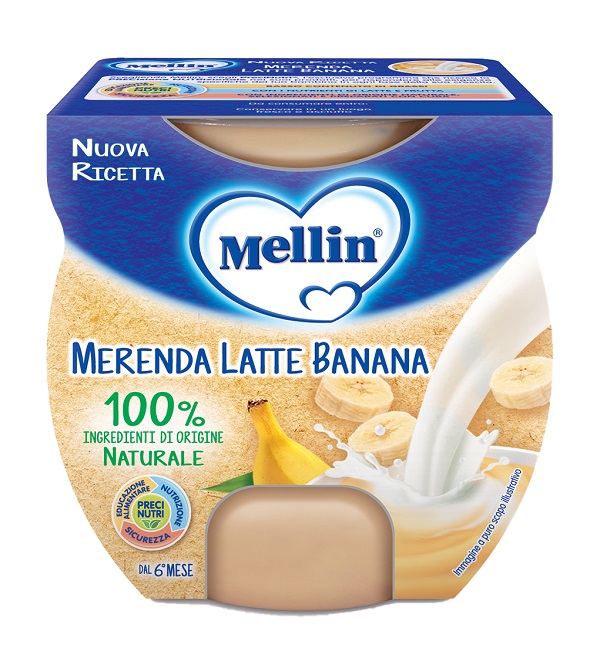 MELLIN MERENDA LATTE BANANA 2 X 100 G - Angeli Pharm