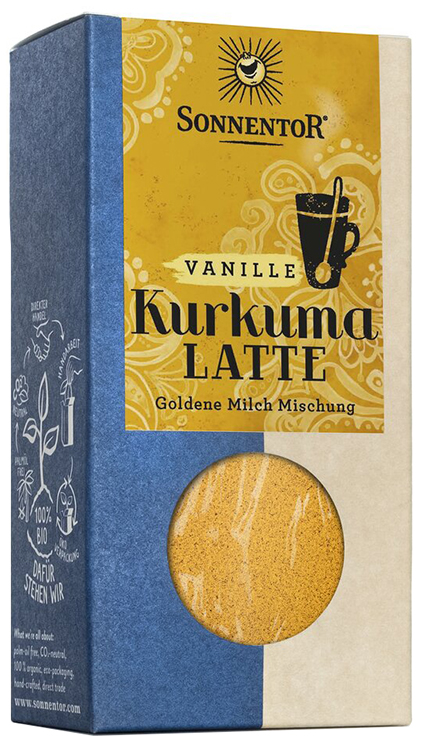 SONNENTOR CURCUMA GOLDEN MILK VANIGLIA 60 G - Angeli Pharm