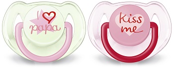 SUCCHIETTO LOVE 6-18 MESI FEMMINA 2 PEZZI - Angeli Pharm