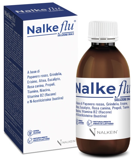 NALKEFLU SOLUZIONE ORALE 200 ML + 1  BUSTINA DA 2,5 G - Angeli Pharm