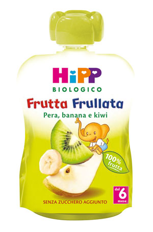 HIPP BIO FRUTTA FRULLATA PERA BANANA KIWI 90 G - Angeli Pharm