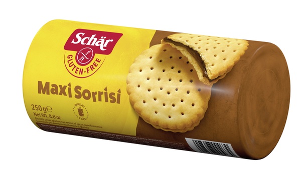 SCHAR MAXI SORRISI BISCOTTI CON CREMA AL CACAO 250 G - Angeli Pharm