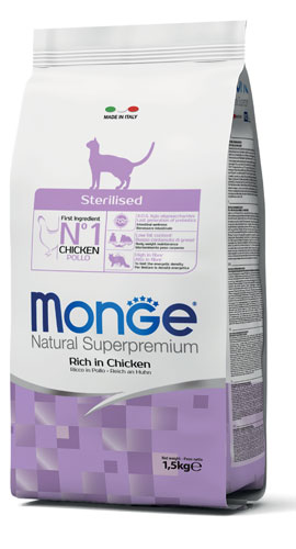 MONGE STERILISED NEW 1500 G - Angeli Pharm