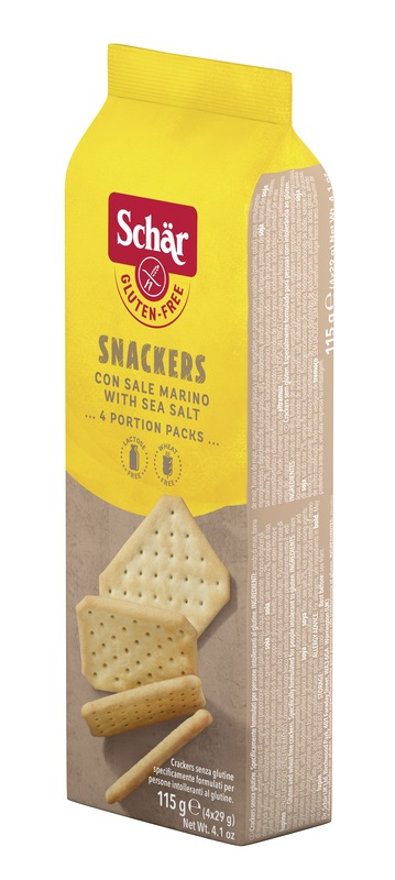 SCHAR SNACKERS CRACKERS CON SALE MARINO SENZA LATTOSIO 4 PORZIONI DA 29 G - Angeli Pharm
