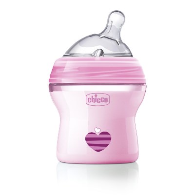 CHICCO BIBERON NATFEEL 0M+ 150 ML GIRL - Angeli Pharm