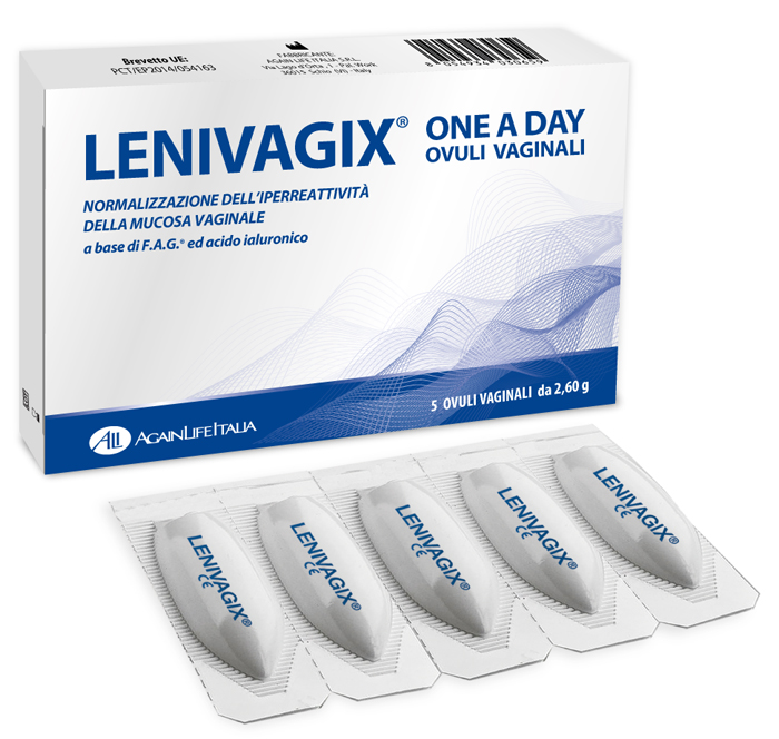 LENIVAGIX ONE A DAY 5 OVULI VAGINALI - Angeli Pharm