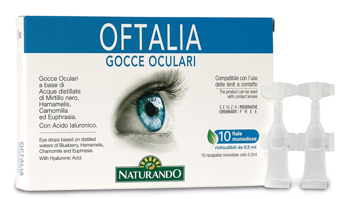 OFTALIA GOCCE OCULARI MONODOSE 2 STRIP DA 5 FIALE DA 0,5 ML - Angeli Pharm