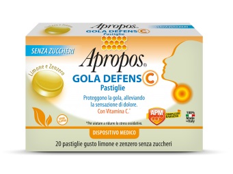APROPOS GOLA DEFENS C LIMONE/ZENZERO 20 PASTIGLIE - Angeli Pharm