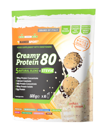 CREAMY PROTEIN 80 COOKIES & CREAM 500 G - Angeli Pharm