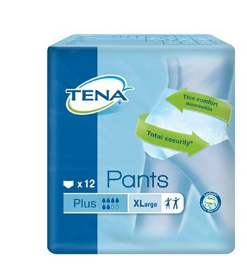 PANNOLONE PULL UP TENA PANTS PLUS TAGLIA EXTRA LARGE 12 PEZZI - Angeli Pharm