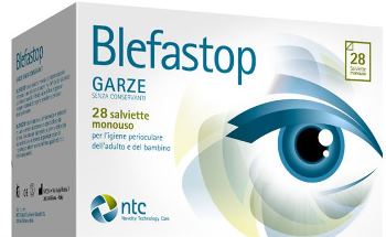 BLEFASTOP GARZA CON HY-TER IN COTONE PIEGATA CON FILO DI BARIO 28 PEZZI - Angeli Pharm