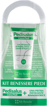 KIT BENESSERE PIEDI PEDISALUS 1 PEDISALUS + 1 PIETRA ESFOLIANTE - Angeli Pharm