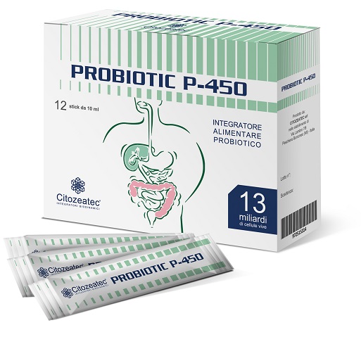 PROBIOTIC P-450 12 STICK MONODOSE 10 ML - Angeli Pharm