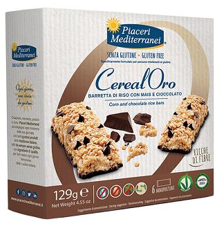 PIACERI MEDITERRANEI BARRETTA DI RISO CON MAIS E CIOCCOLATO 129 G - Angeli Pharm