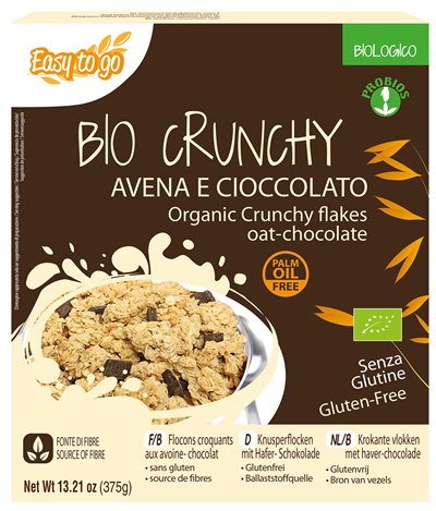 EASY TO GO BIO CRUNCHY AVENA E CIOCCOLATO 375 G - Angeli Pharm