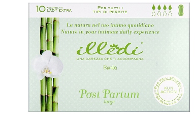 ILLEDI ASSORBENTI LADY EXTRA SENZA ALI POST PARTO TAGLIA LARGE 10 PEZZI - Angeli Pharm
