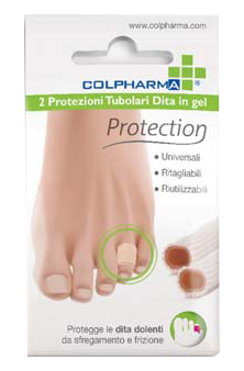 COLPHARMA POTEZIONE TUBOLARE DITA IN GEL 2 TUBI DA 7,5 CM - Angeli Pharm