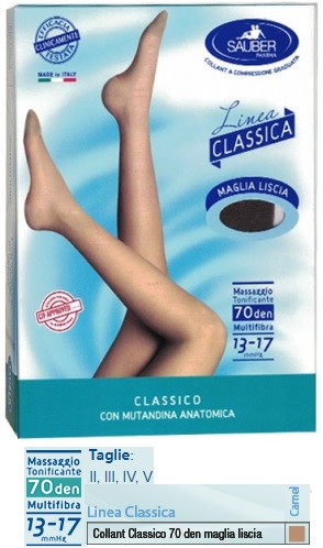 SAUBER CLASSICO COLLANT 70 DENARI MAGLIA LISCIA CAMEL 4 - Angeli Pharm