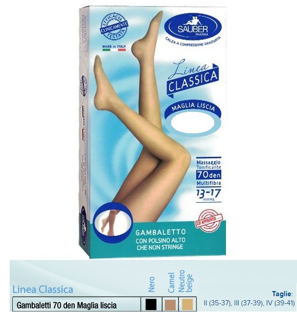 SAUBER GAMBALETTO MAGLIA LISCIA 140 DENARI CAMEL 4 - Angeli Pharm