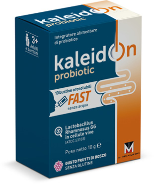 KALEIDON PROBIOTIC FAST FRUTTI DI BOSCO 10 BUSTE OROSOLUBILI - Angeli Pharm