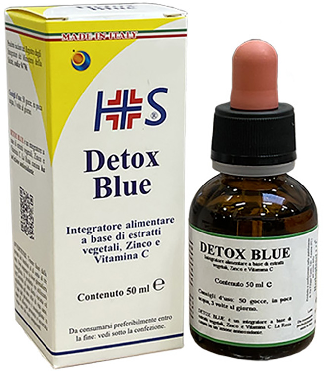 DETOX BLUE GOCCE 50 ML - Angeli Pharm