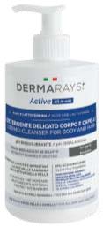 DERMARAYS ACTIVE ALL IN ONE DETERGENTE DELICATO CORPO E CAPELLI 500 ML - Angeli Pharm