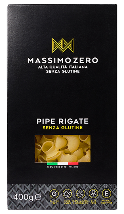 MASSIMO ZERO PIPE RIGATE 400 G - Angeli Pharm