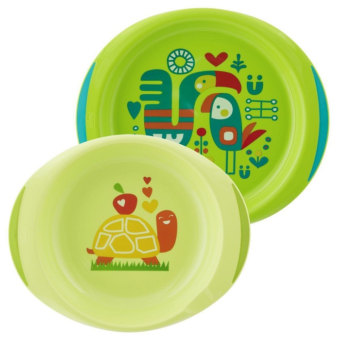 CHICCO PIATTO FONDO E PIANO 12 MESI+ AZZURRO/VERDE - Angeli Pharm