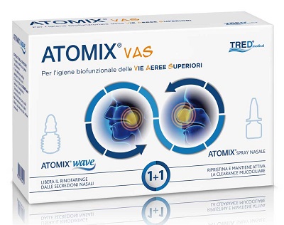 ATOMIX VAS KIT PER IGIENE FUNZIONALE DELLE VIE AEREE SUPERIORI ATOMIC WAVE + SPRAY - Angeli Pharm