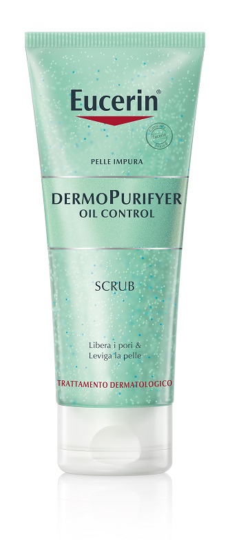 EUCERIN PELLE IMPURA DERMOPURIFYER OIL CONTROL SCRUB 100 ML - Angeli Pharm