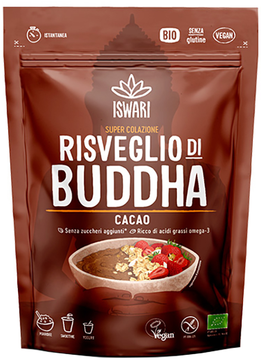 ISWARI RISVEGLIO BUDDA CACAO CRUDO 360 G - Angeli Pharm