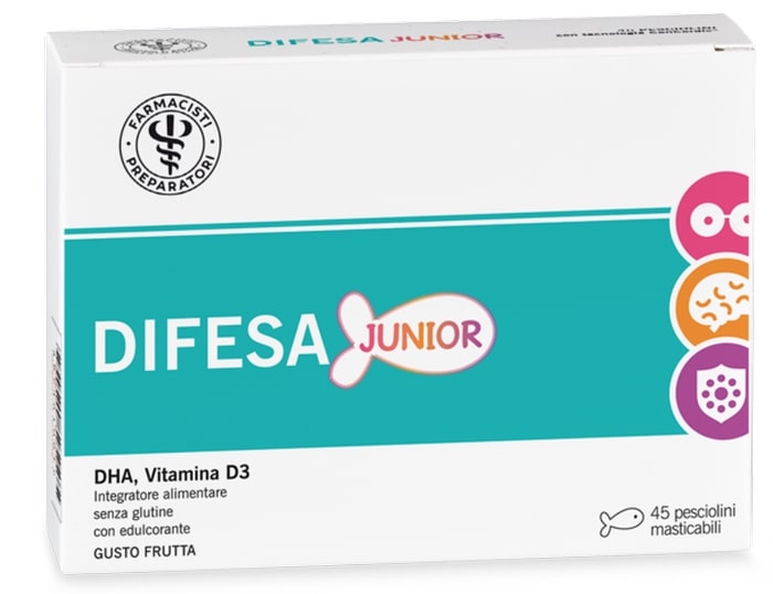 LFP DIFESA JUNIOR 45 PESCIOLINI MASTICABILI - Angeli Pharm