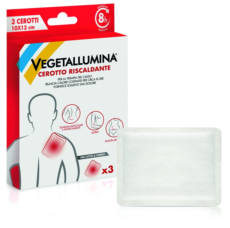 VEGETALLUMINA CEROTTO RISCALDANTE 3 PEZZI - Angeli Pharm
